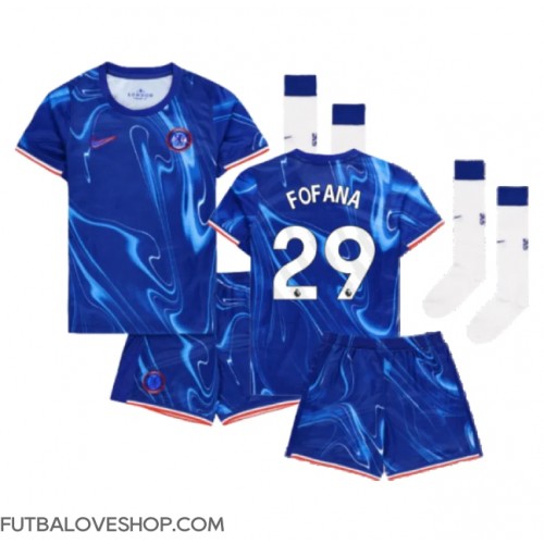 Dres Chelsea Wesley Fofana #29 Domáci pre deti 2024-25 Krátky Rukáv (+ trenírky)